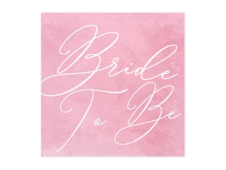Bride to be lánybúcsús papírszalvéta (20 db/csomag)